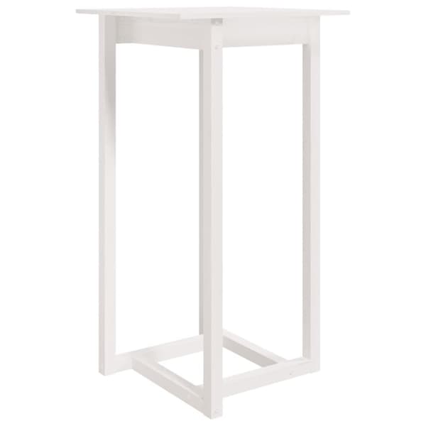 vidaXL Barbord vit 60x60x110 cm massiv furu -  Matbord