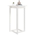 Miniatyrbild 6 av 8: vidaXL Barbord vit 60x60x110 cm massiv furu -  Matbord
