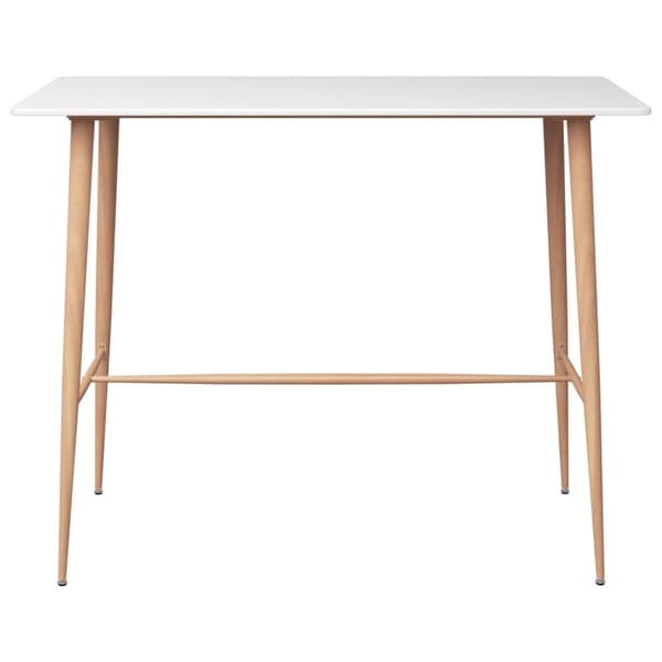 vidaXL Barbord vit 120x60x105 cm -  Matbord