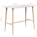 Miniatyrbild 6 av 6: vidaXL Barbord vit 120x60x105 cm -  Matbord