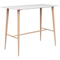 Miniatyrbild 1 av 6: vidaXL Barbord vit 120x60x105 cm -  Matbord