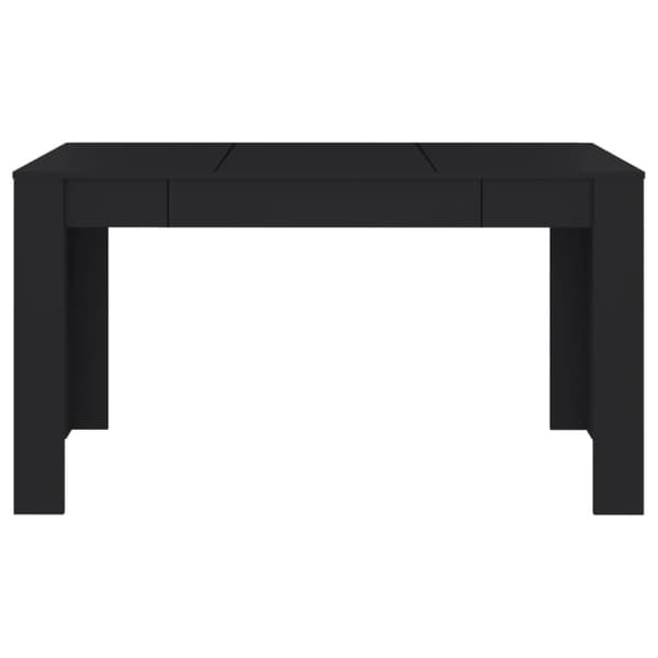 vidaXL spisebord 140x74,5x76 cm konstrueret træ sort -  Spiseborde