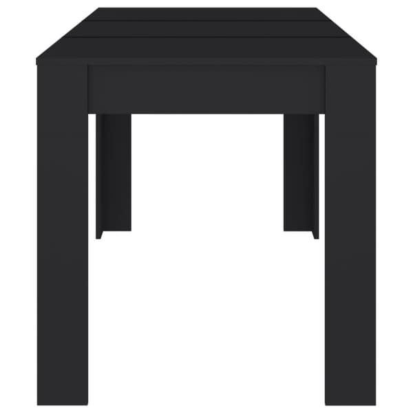 vidaXL spisebord 140x74,5x76 cm konstrueret træ sort -  Spiseborde