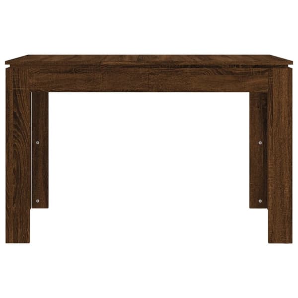 vidaXL spisebord 120x60x76 cm konstrueret træ brun egetræsfarve -  Spiseborde