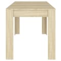 Miniatyrbillede 5 af 6: vidaXL spisebord 140x74,5x76 cm konstrueret træ sonoma-eg -  Spiseborde