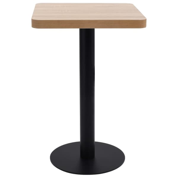 vidaXL Bistrobord ljusbrun 50x50 cm MDF -  Matbord