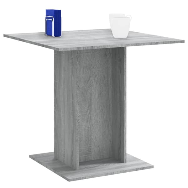 vidaXL Ruokapöytä harmaa Sonoma 80x80x75 cm tekninen puu -  Keittiön & ruokapöydät