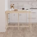 Miniatyrbillede 6 af 9: vidaXL barbord 140x80x110 cm massivt fyrretræ -  Spiseborde
