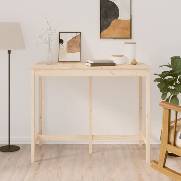 vidaXL barbord 140x80x110 cm massivt fyrretræ -  Spiseborde
