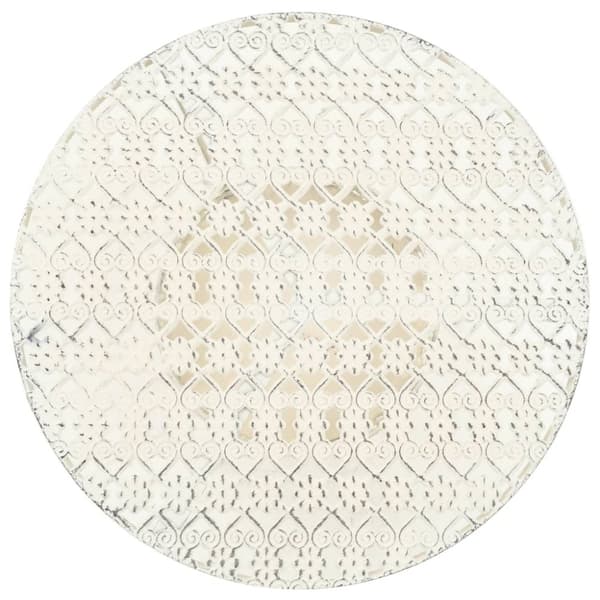 vidaXL Bistropöytä vintagetyyli metalli pyöreä 40x70 cm valkoinen -  Keittiön & ruokapöydät