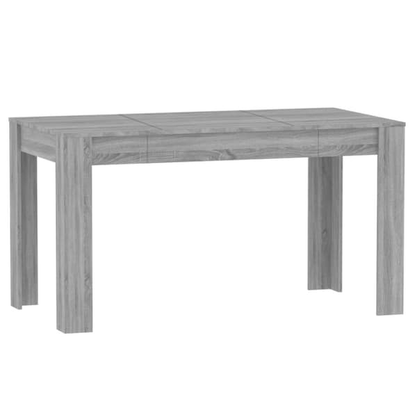 vidaXL Ruokapöytä harmaa Sonoma 140x74,5x76 cm tekninen puu -  Keittiön & ruokapöydät