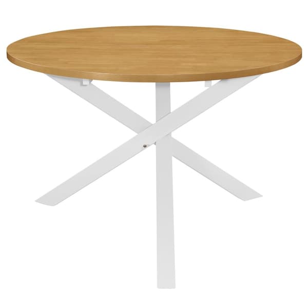 vidaXL spisebord 120 x 75 cm MDF hvid -  Spiseborde