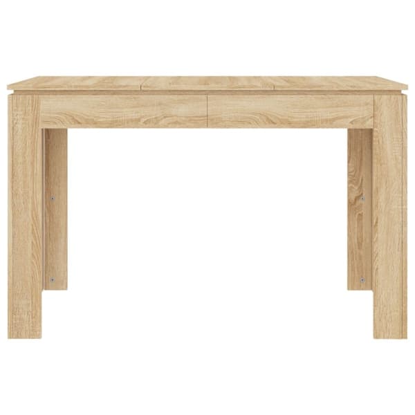 vidaXL Matbord sonoma-ek 120x60x76 cm konstruerat trä -  Matbord
