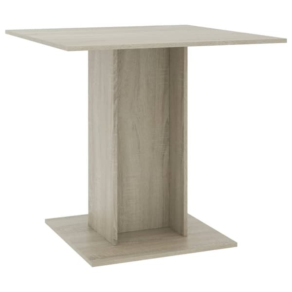 vidaXL spisebord 80 x 80 x 75 cm spånplade sonoma-eg -  Spiseborde