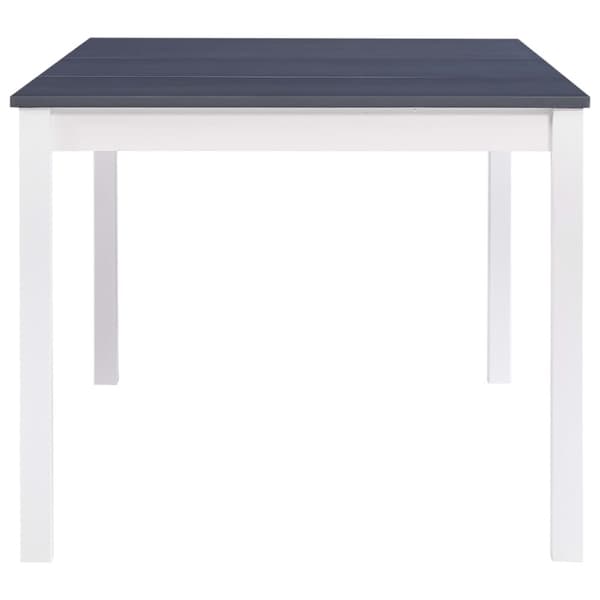 vidaXL Ruokapöytä valkoinen ja harmaa 180x90x73 cm mänty -  Keittiön & ruokapöydät