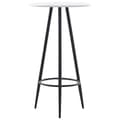 Miniatyrbillede 1 af 5: vidaXL barbord 60 x 107,5 cm MDF hvid -  Spiseborde