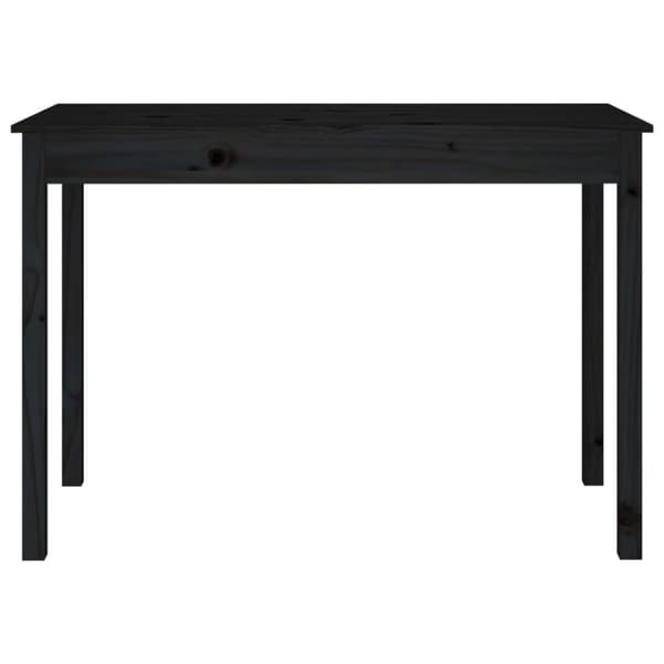 vidaXL Ruokapöytä musta 110x55x75 cm täysi mänty -  Keittiön & ruokapöydät