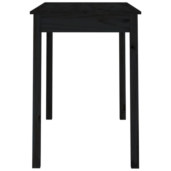 vidaXL Ruokapöytä musta 110x55x75 cm täysi mänty -  Keittiön & ruokapöydät