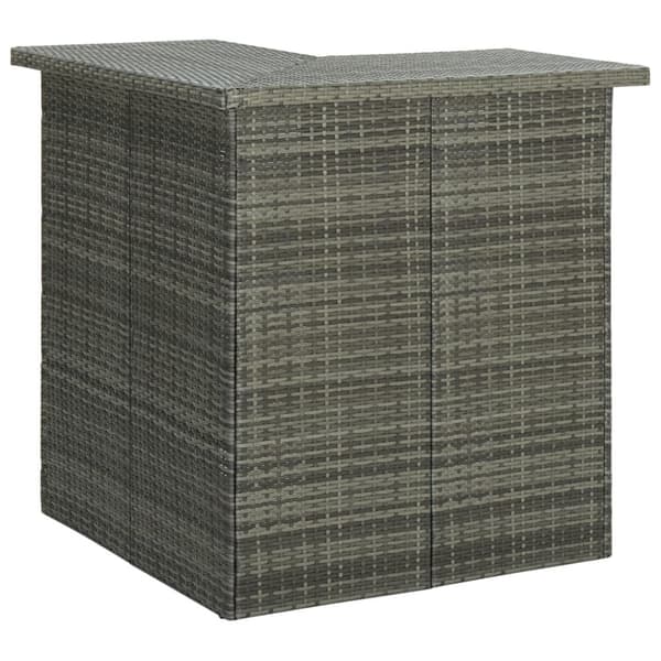 vidaXL Hörnbar grå 100x50x105 cm konstrotting -  Matbord