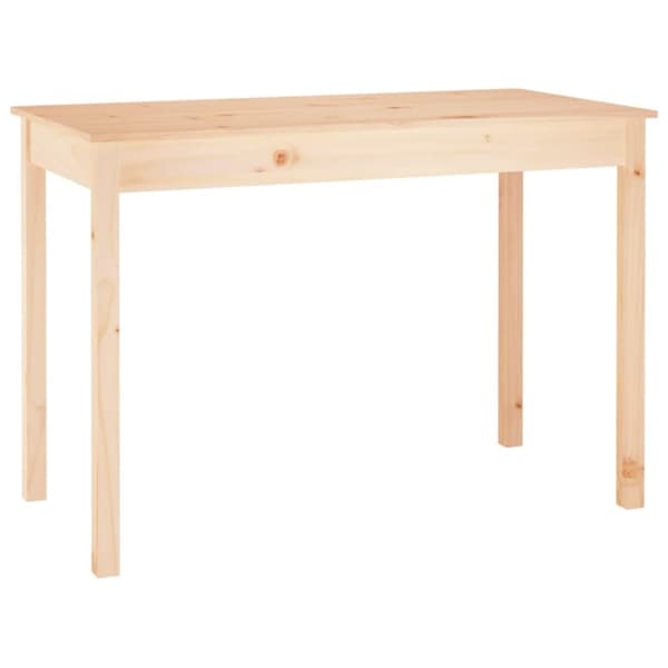 vidaXL spisebord 110x55x75 cm massivt fyrretræ -  Spiseborde