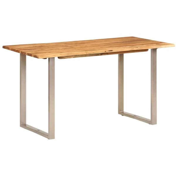 vidaXL Ruokapöytä 140x70x76 cm täysi akaasiapuu -  Keittiön & ruokapöydät