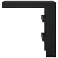 Miniatyrbild 4 av 11: vidaXL Barbord väggmonterat svart 102x45x103,5 cm konstruerat trä -  Matbord