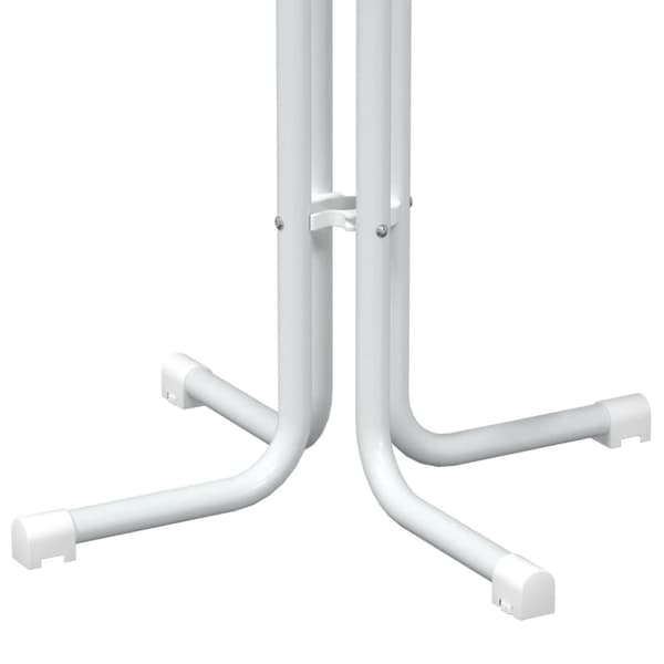 vidaXL Matbord vit Ø60x110 cm konstruerat trä och stål -  Matbord