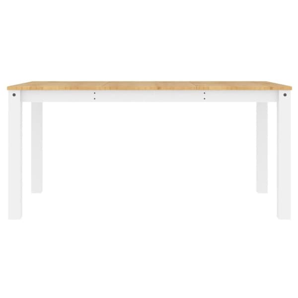 vidaXL Ruokapöytä Panama valkoinen 160x80x75 cm täysi mänty -  Keittiön & ruokapöydät