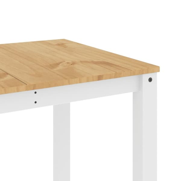vidaXL Ruokapöytä Panama valkoinen 160x80x75 cm täysi mänty -  Keittiön & ruokapöydät