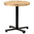 Miniatyrbillede 8 af 11: vidaXL bistrobord Ø70x75 cm rund ru mangotræ -  Spiseborde
