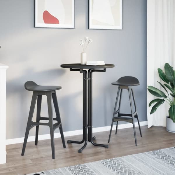 vidaXL spisebord Ø70x110 cm konstrueret træ og stål - Spiseborde