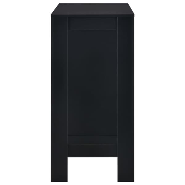 vidaXL Barbord med hylla svart 110x50x103 cm -  Matbord