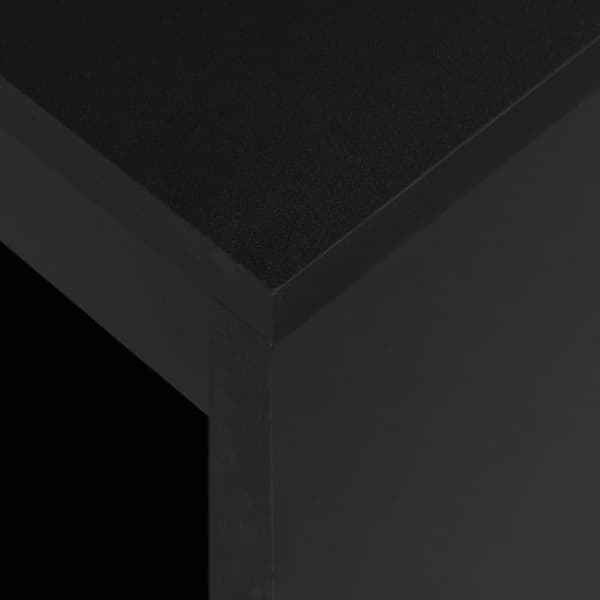 vidaXL Barbord med hylla svart 110x50x103 cm -  Matbord