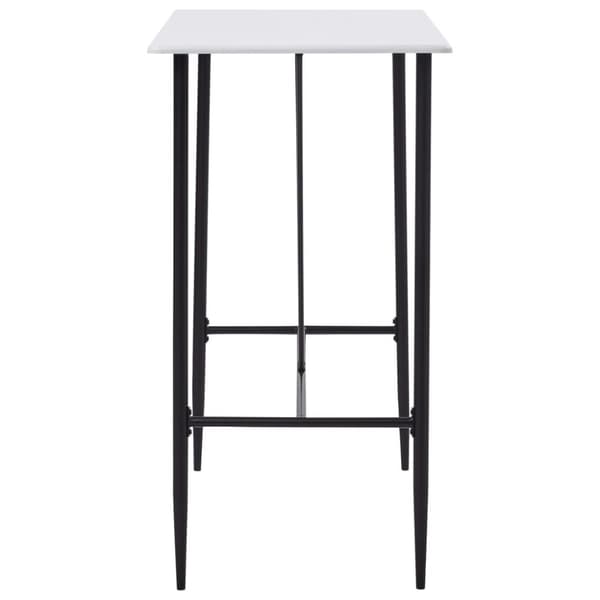The Living Store Barbord vit 120x60x110 cm MDF -  Matbord