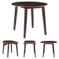 Miniatyrbillede 1 af 7: The Living Store klapbord rundt MDF brun -  Spiseborde