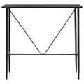 Miniatyrbillede 3 af 7: The Living Store barbord 120 x 60 x 110 cm MDF sort -  Spiseborde