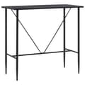 Miniatyrbillede 2 af 7: The Living Store barbord 120 x 60 x 110 cm MDF sort -  Spiseborde