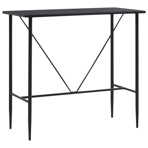 The Living Store barbord 120 x 60 x 110 cm MDF sort -  Spiseborde