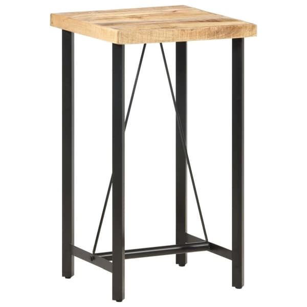 The Living Store Barbord 60x60x107 cm grovt mangoträ -  Matbord