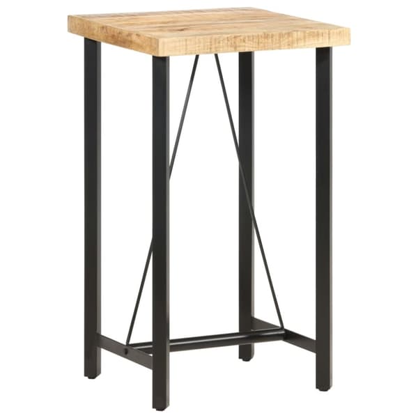 The Living Store Barbord 60x60x107 cm grovt mangoträ -  Matbord