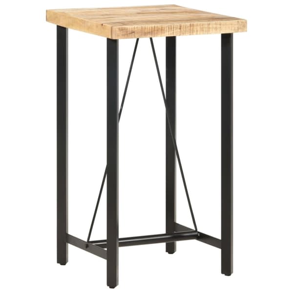The Living Store Barbord 60x60x107 cm grovt mangoträ -  Matbord