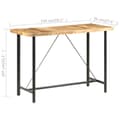 Miniatyrbillede 8 af 11: The Living Store barbord 150x70x107 cm ru mangotræ -  Spiseborde