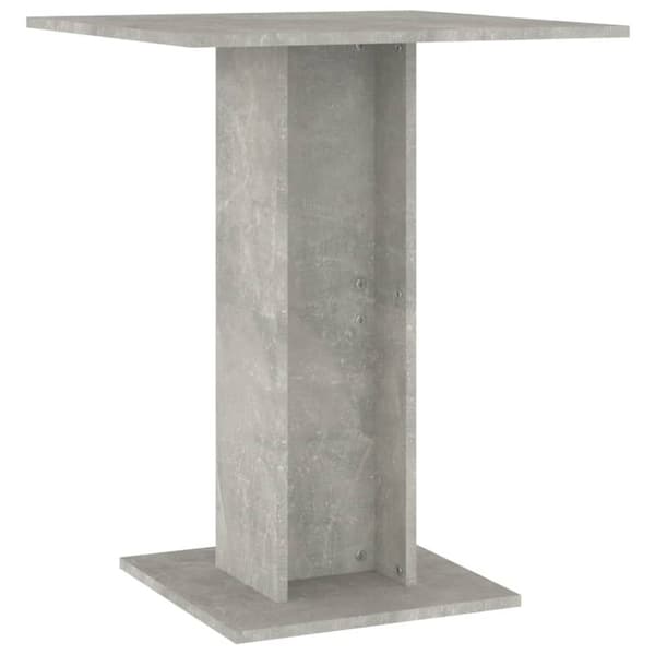 The Living Store Bistrobord betonggrå 60x60x75 cm konstruerat trä - Matbord