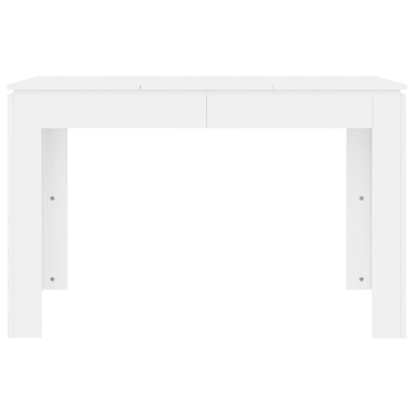 The Living Store spisebord 120x60x76 cm konstrueret træ hvid -  Spiseborde