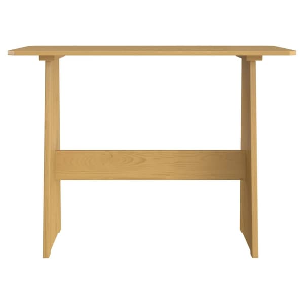 The Living Store spisebord med bænk massivt fyrretræ gyldenbrun -  Spiseborde
