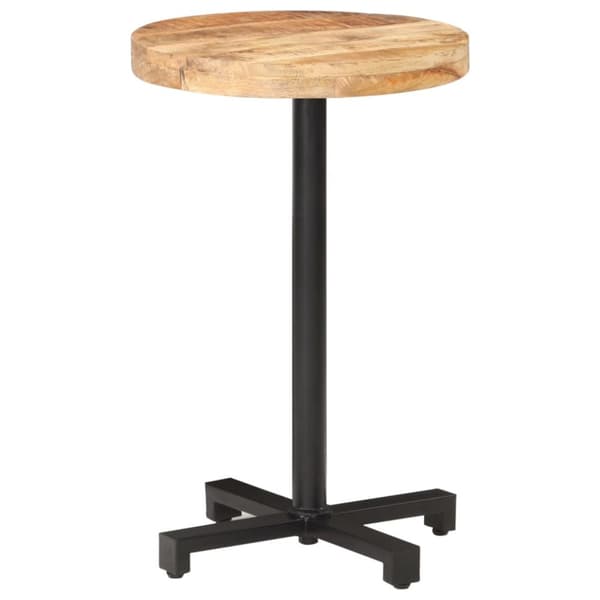 The Living Store Cafébord runt Ø50x75 cm grovt mangoträ - Matbord