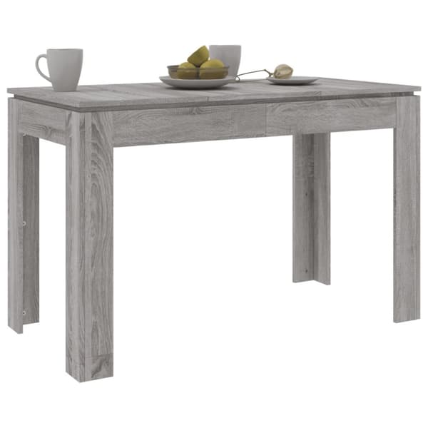 The Living Store spisebord 120x60x76 cm konstrueret træ grå sonoma-eg -  Spiseborde