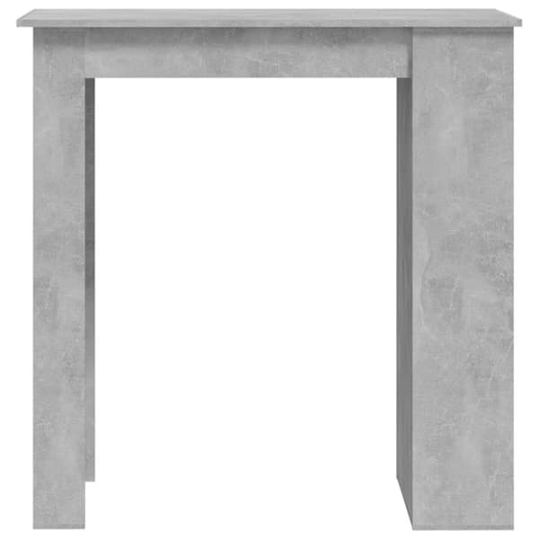 The Living Store Baaripöytä säilytystelineellä betoninharmaa 102x50x103,5 cm -  Keittiön & ruokapöydät