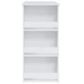 Miniatyrbild 7 av 8: The Living Store Barbord med förvaringshyllor vit 102x50x103,5cm konstruerat trä -  Matbord