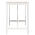 Miniatyrbild 5 av 9: The Living Store Barbord vit 140x80x110 cm massivt furuträ -  Matbord